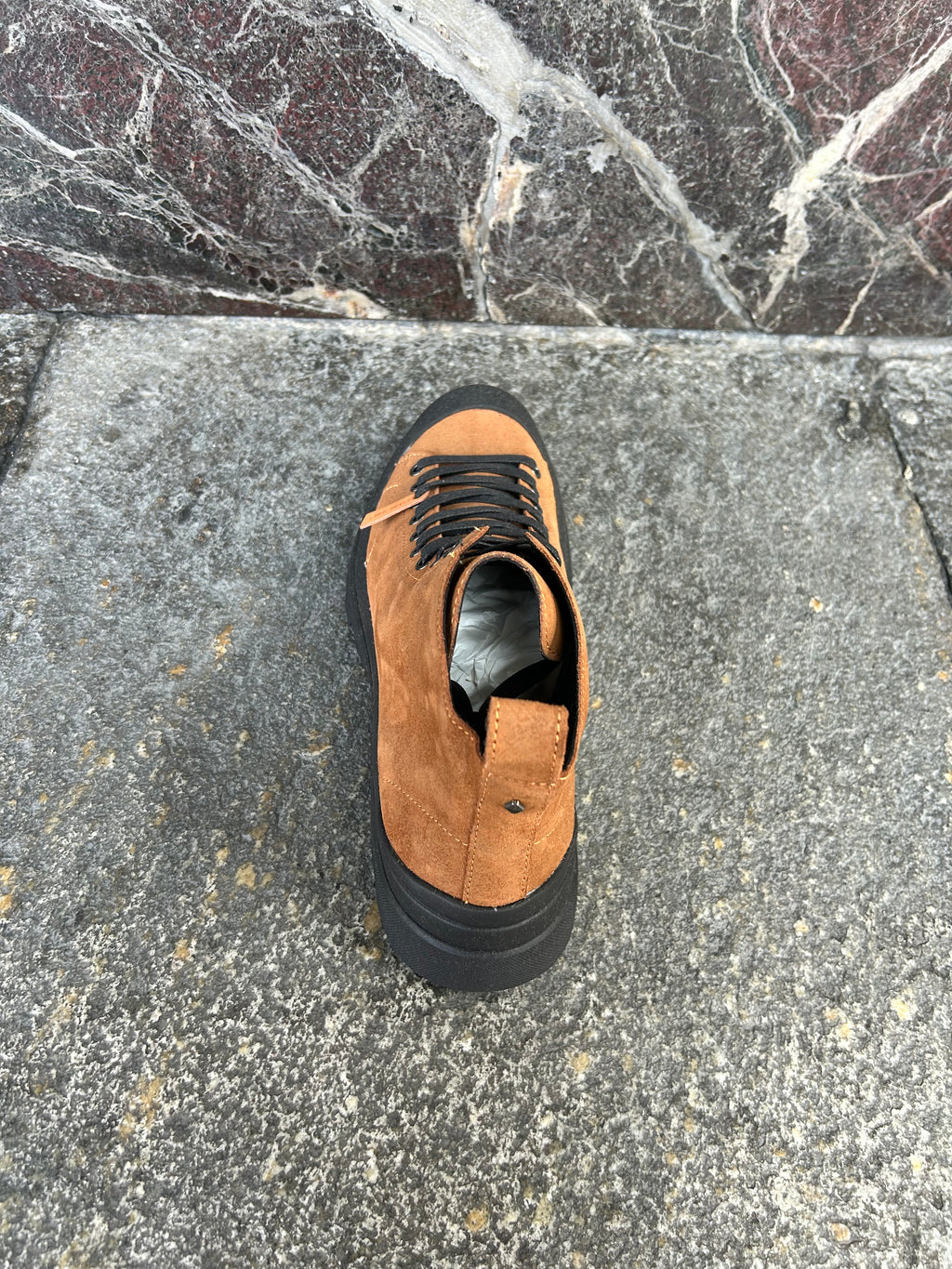 Panchic alte in suede marrone zucchero