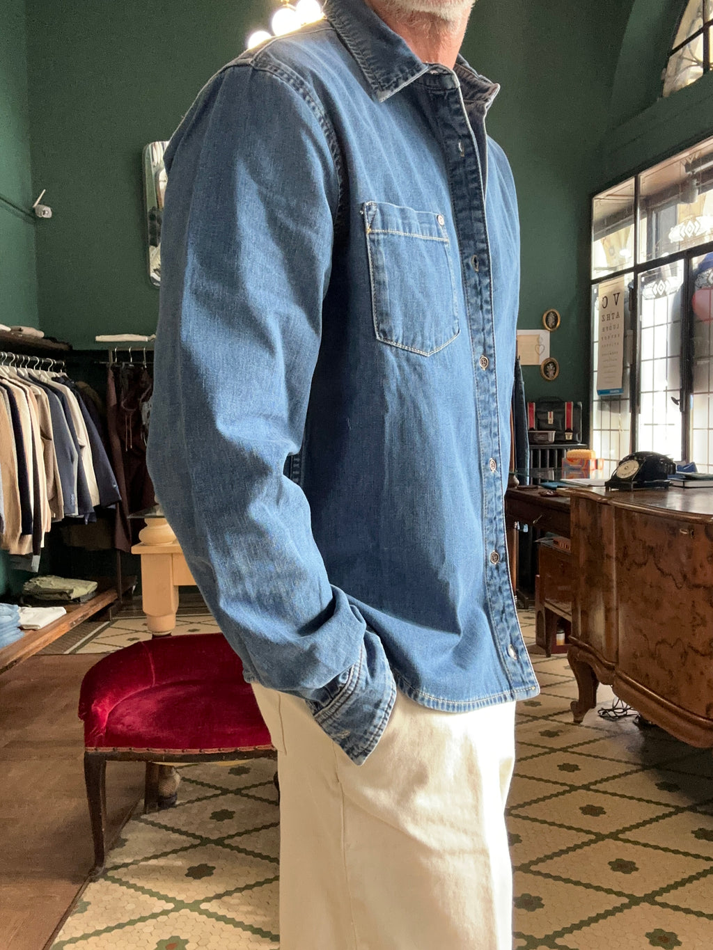 Camicia denim regular