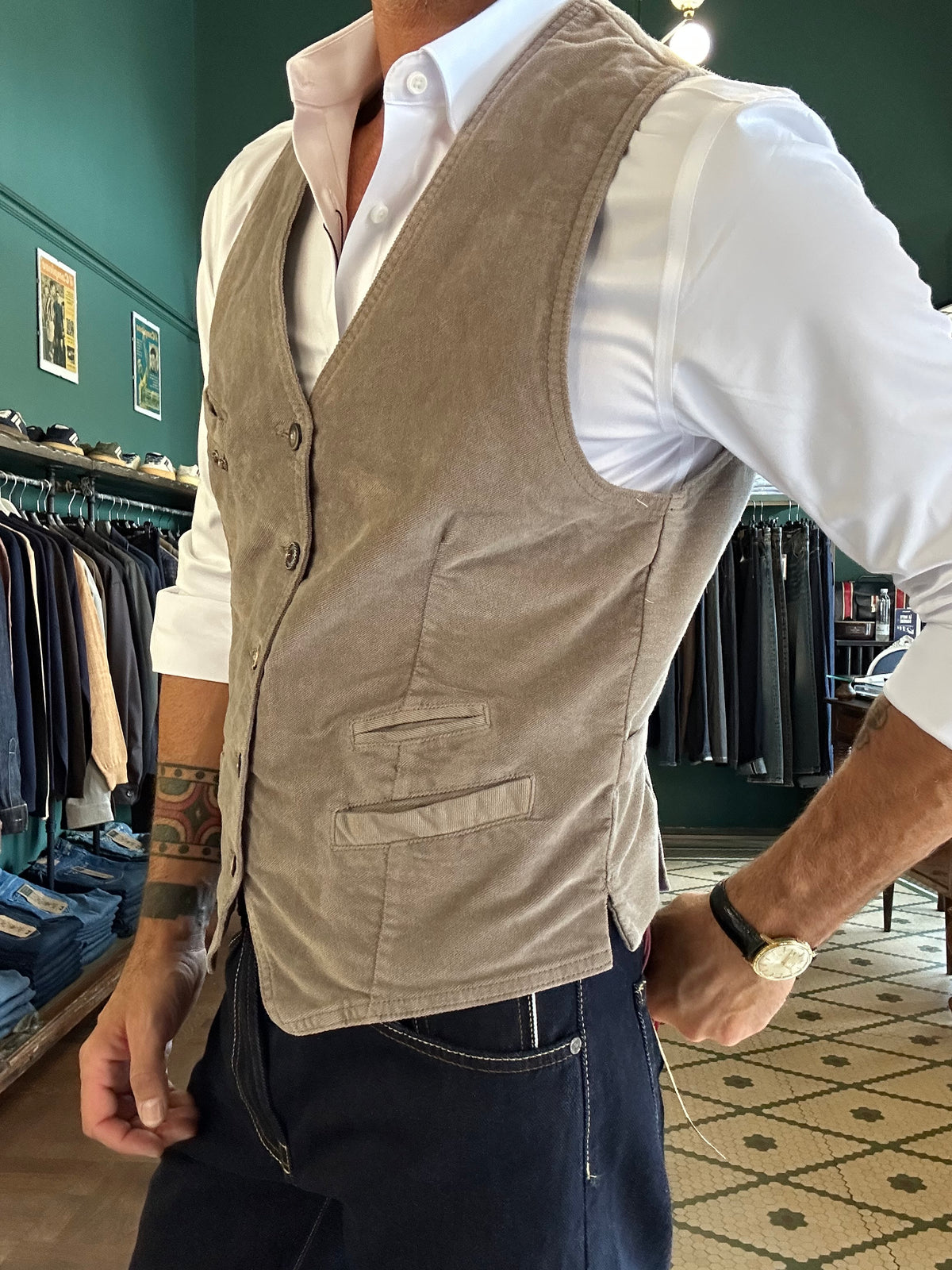 Gilet in fustagno Garry’s Earth