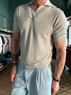 Polo maglina in cotone operato