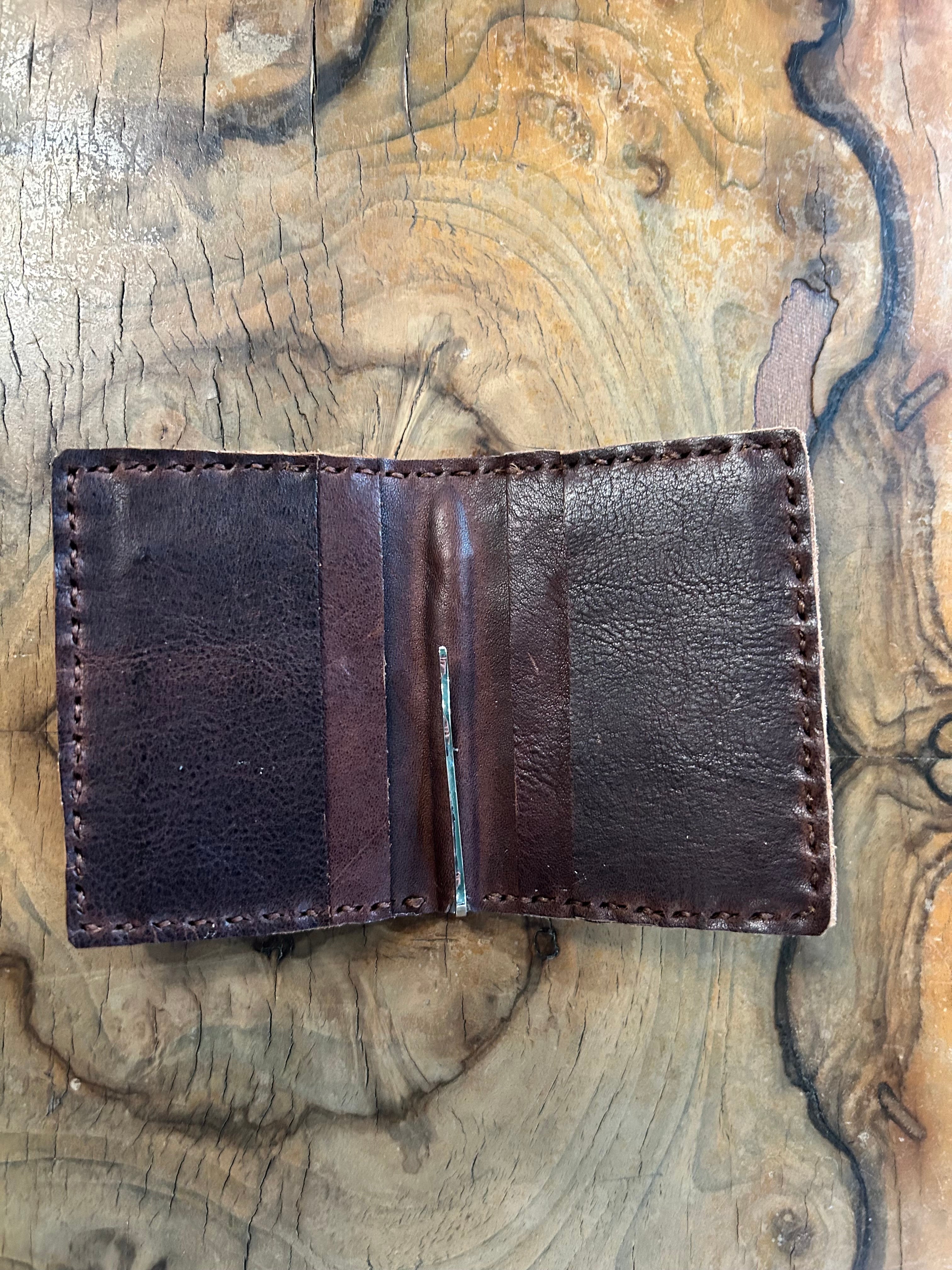 Handgefertigte florentinische Ledergeldbörsen