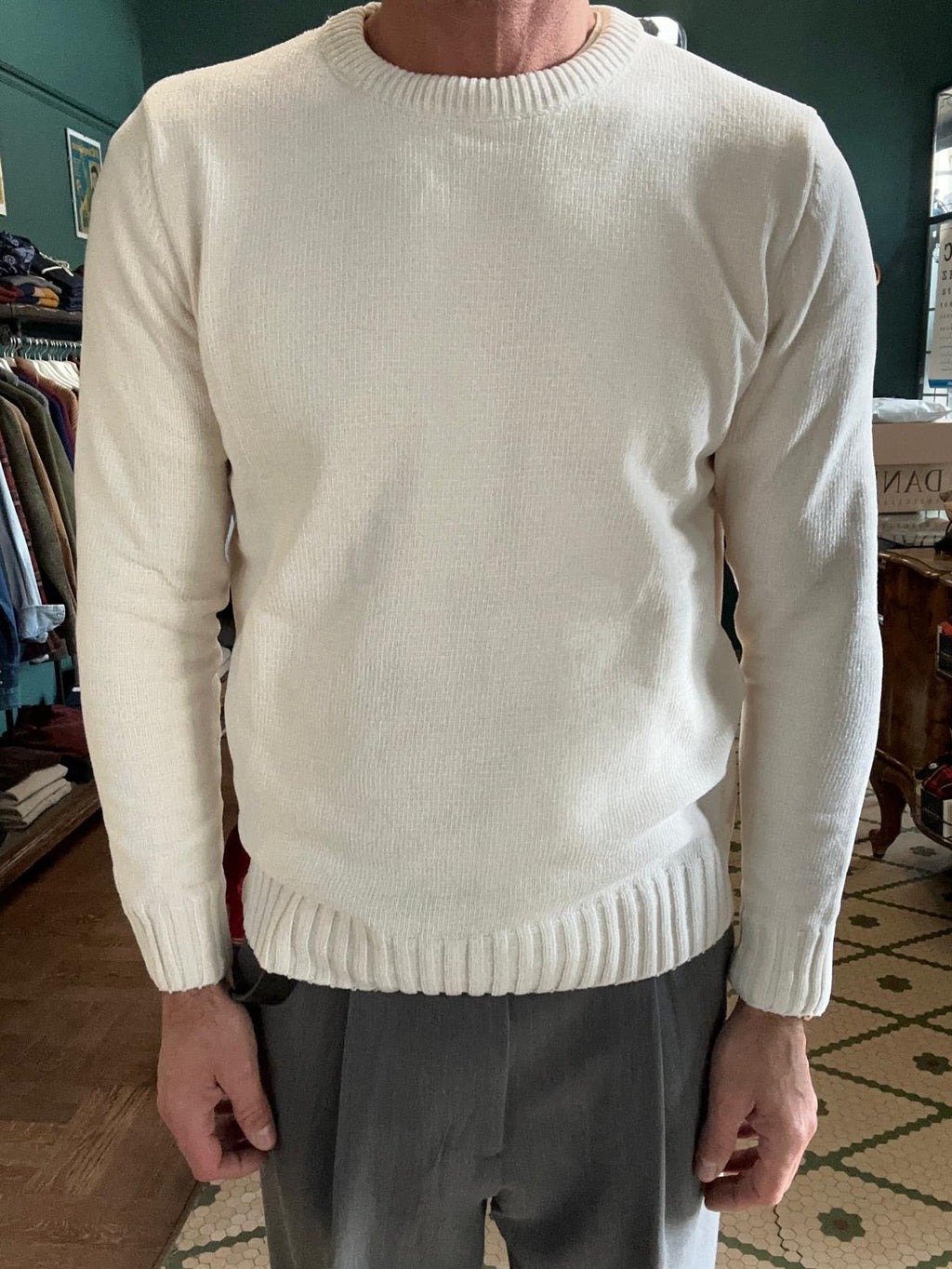 Maglione effetto ciniglia