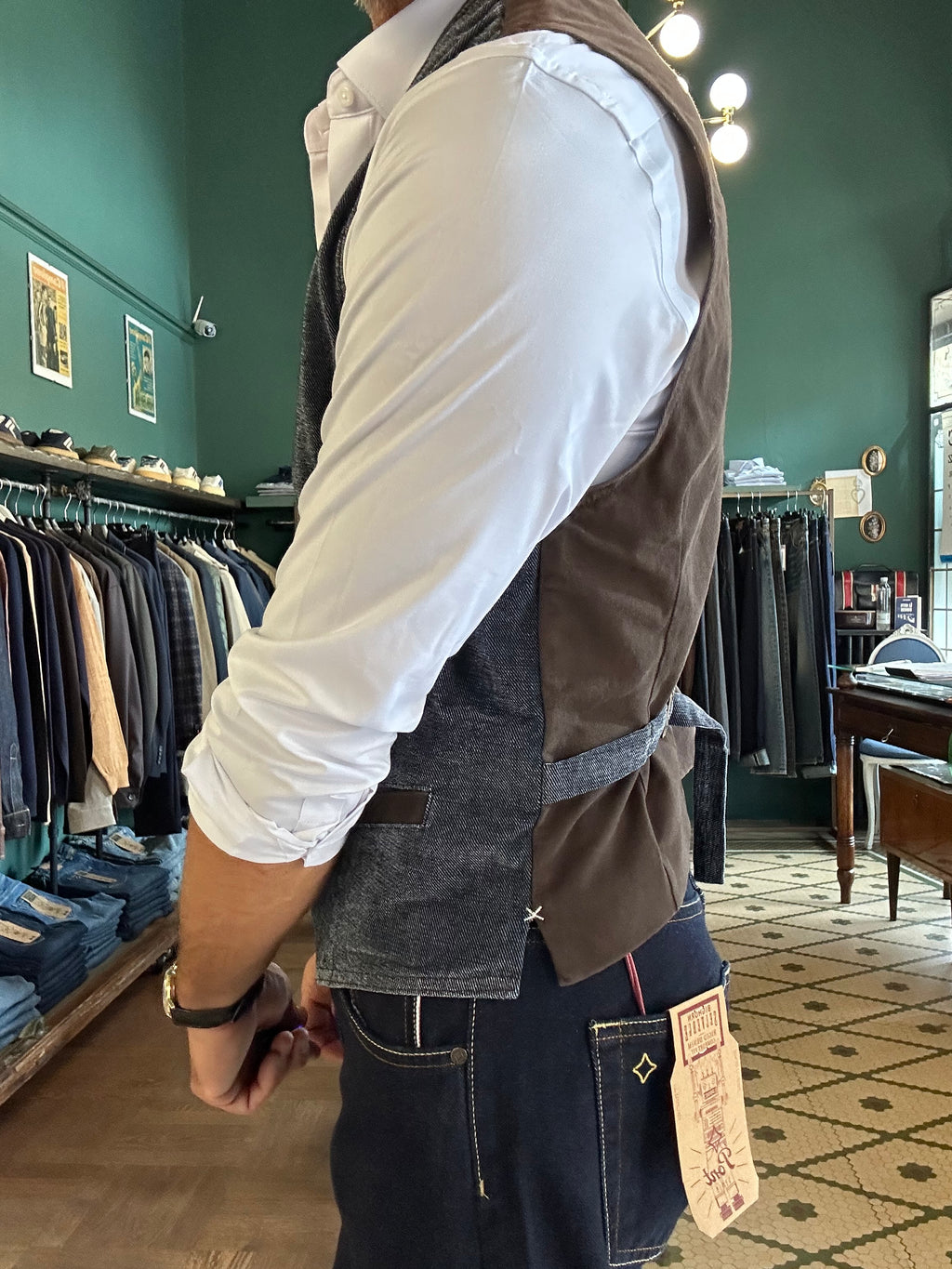 Gilet effetto denim Garry’s Earth