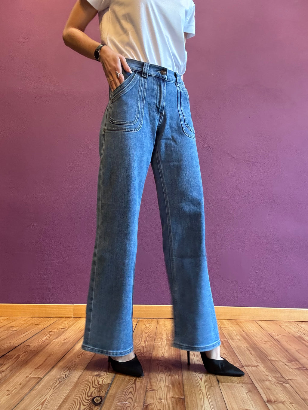 Double pocket baggy jeans