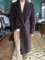 Cappotto con rever a lancia
