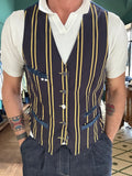 Garry's Earth striped yellow gilet