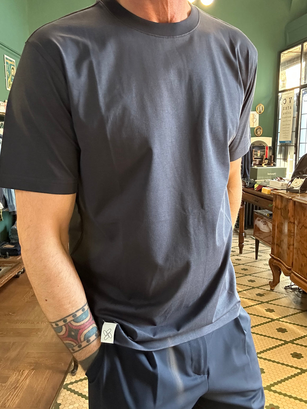 Stretch cotton t-shirt