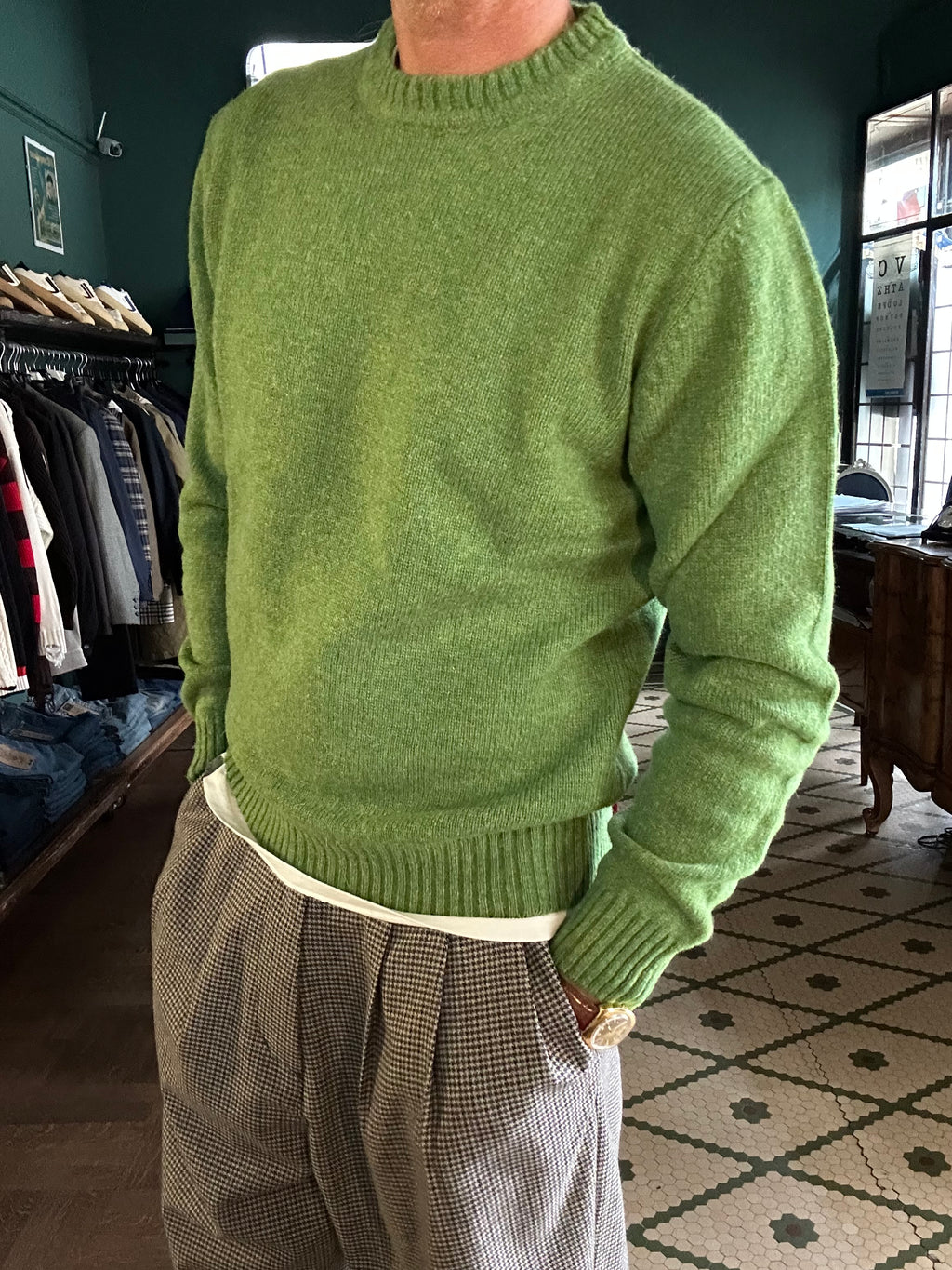 Maglione 100% lana shetland Made in Italy
