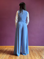 Palazzo trousers with pleats