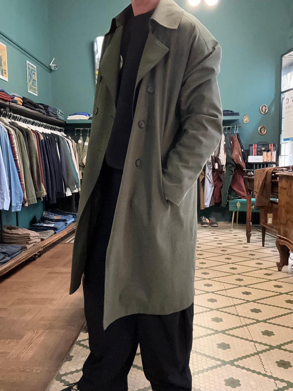 soprabito over foderato in cotone