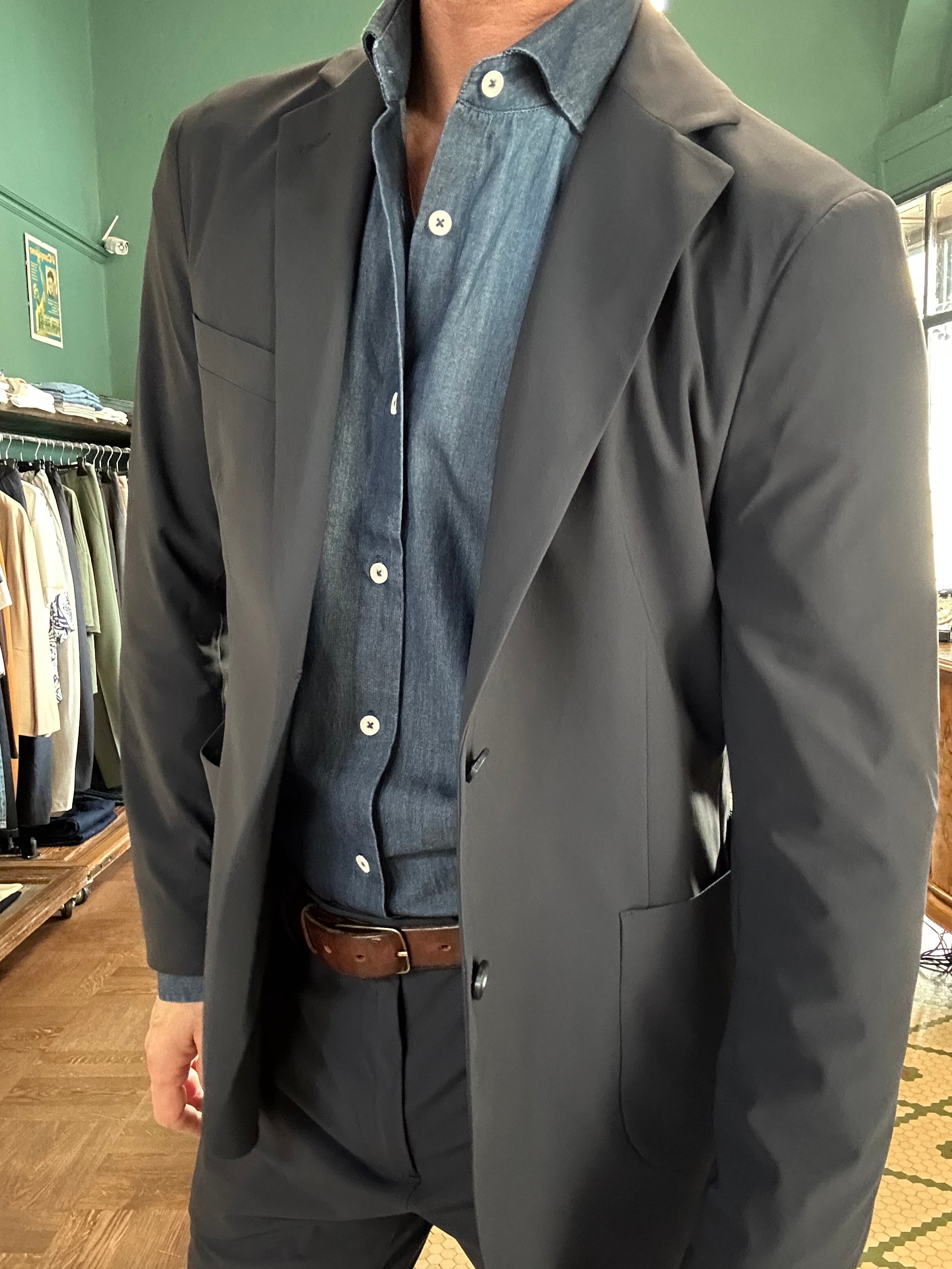 Camicia Sam chambray scuro