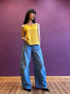 Jeans loose barrel leg