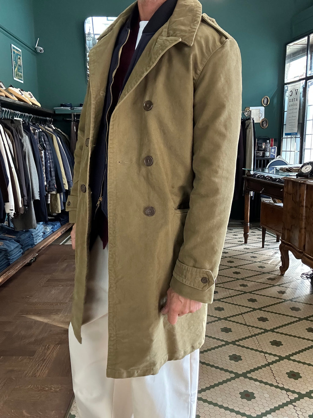 Trench jungle cloth naval officier Chesapeack’s