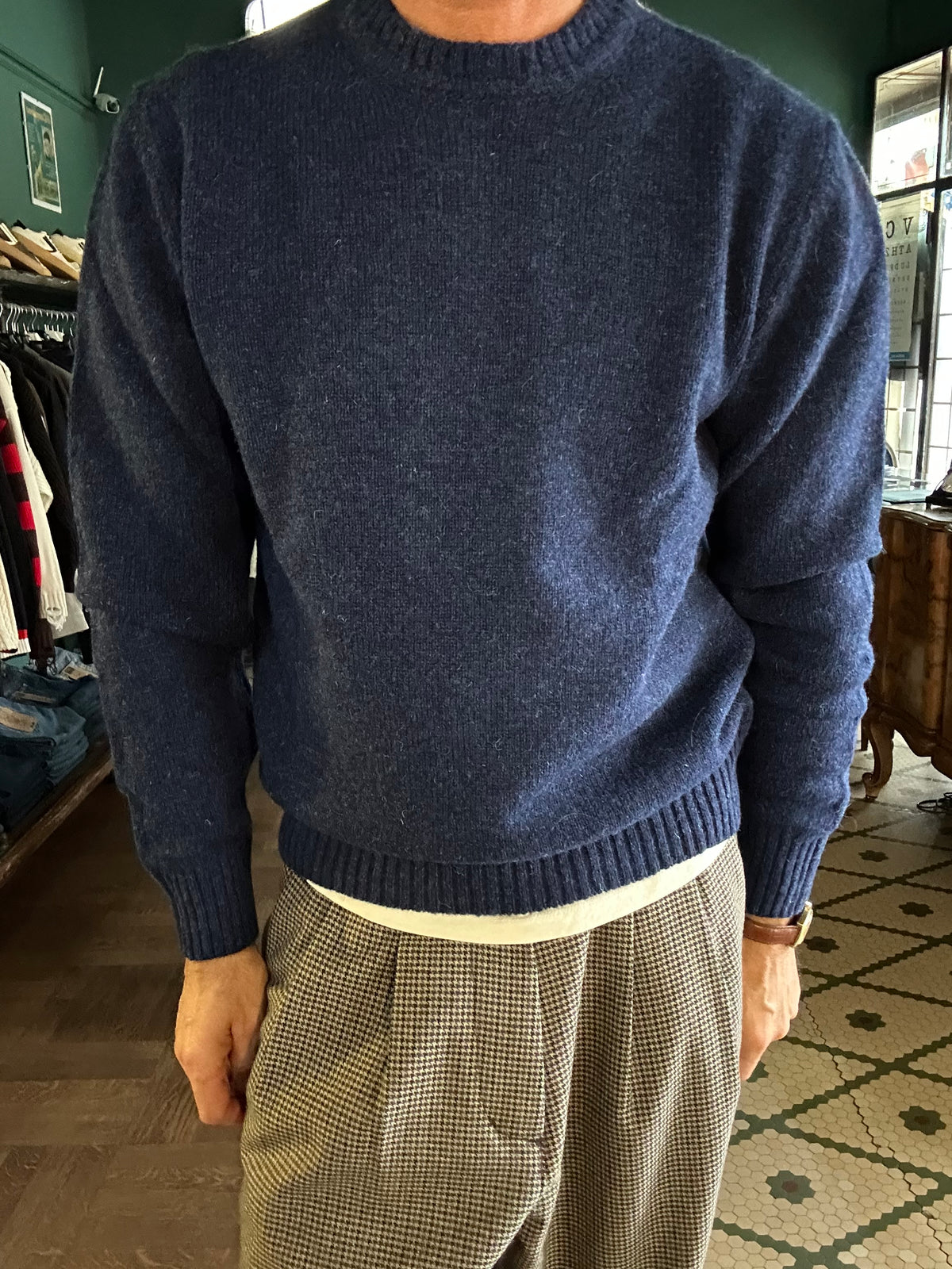 Maglione 100% lana shetland Made in Italy