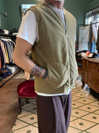 Gilet chesapeake’s verde cachi con interno in sherpa