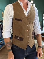 Gilet cotone cerato Garry’s Earth