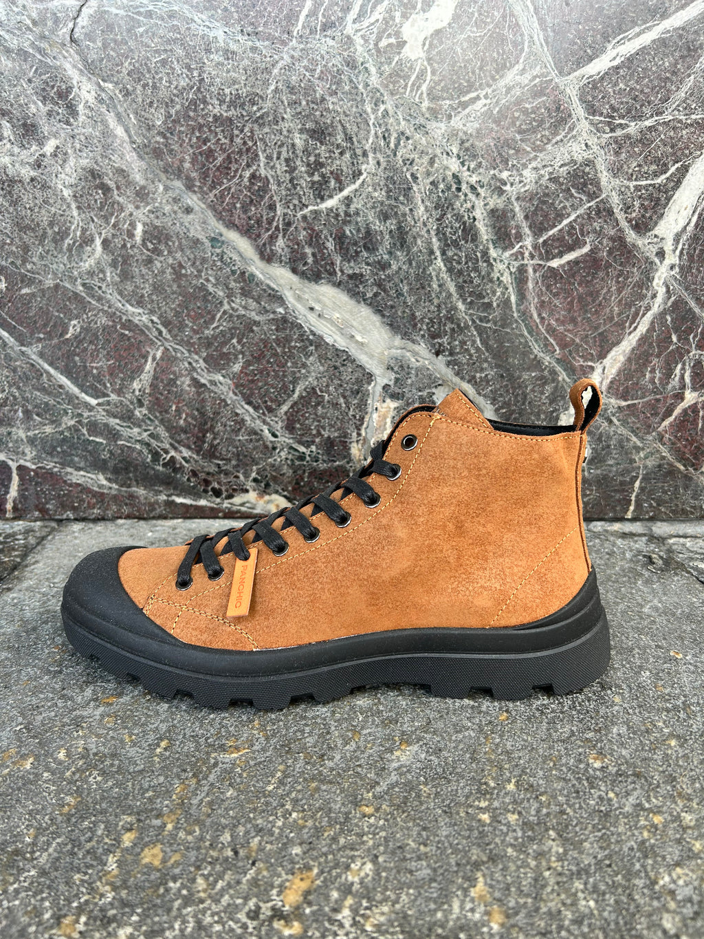 Panchic alte in suede marrone zucchero