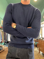 Maglione girocollo “Mario” 100% made in italy in lana