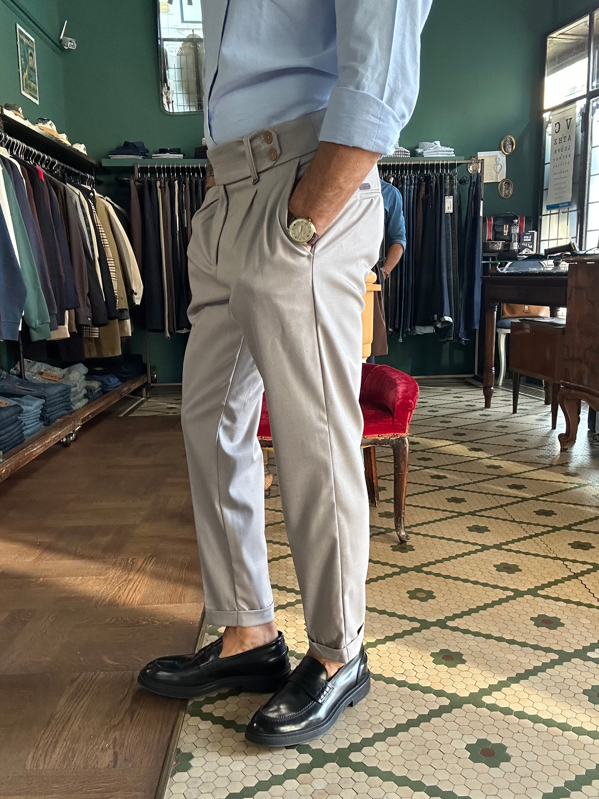 Pantalone Cremonini doppia pence