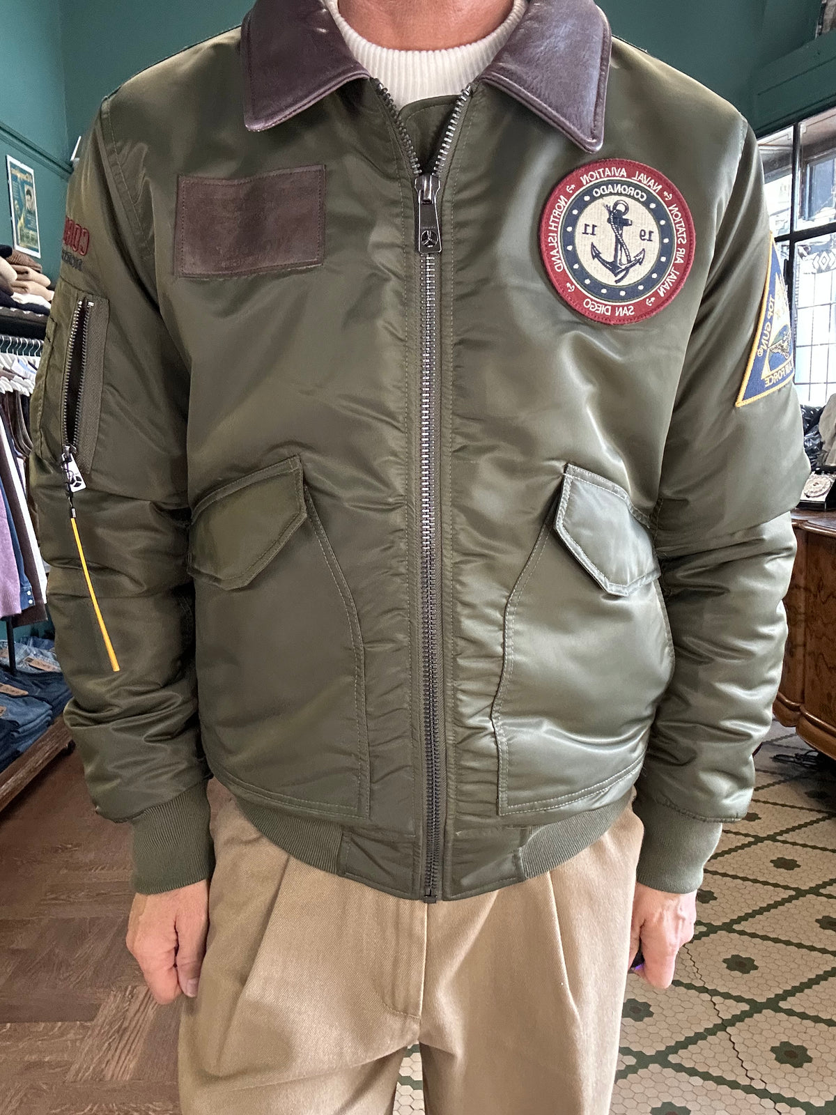 TOP GUN® PREMIUM CORONADO FLIGHT BOMBER JACKET