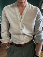 Camicia koon sciallata in mussola di cotone