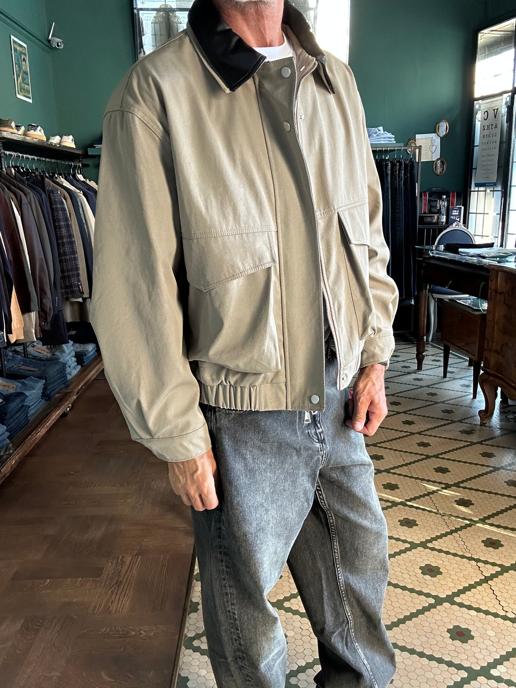 Giubbino stile Barbour over