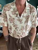 Camicia collo Hawaii fantasia floreale