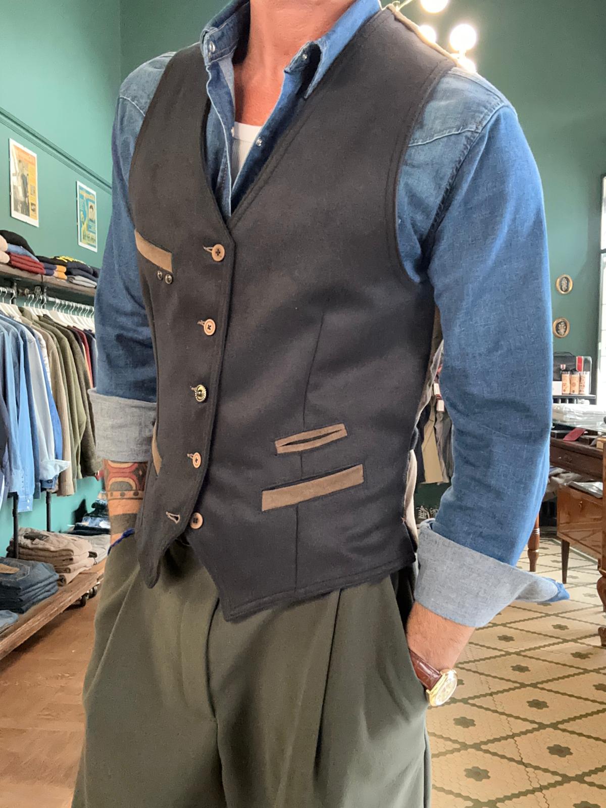 Gilet garry’s earth in panno