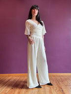 Crochet woven top