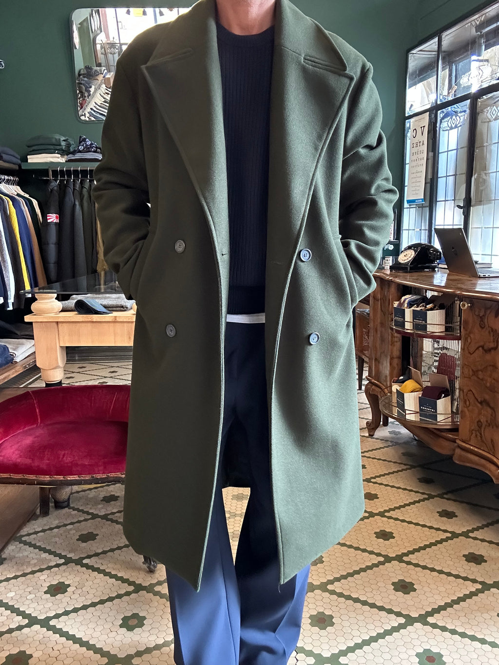 Cappotto doppiopetto oversize