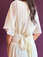 Crochet woven top