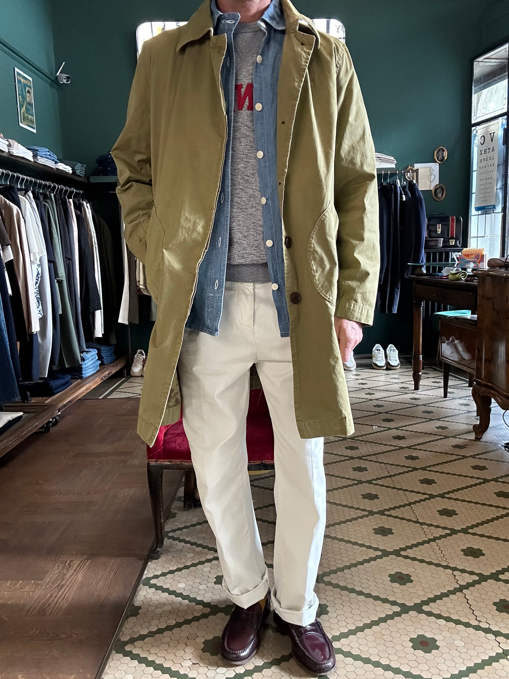 Trench chesapeack’s gabardine Mac