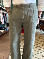 Pantalone 100% lino loose fit Made in Italy