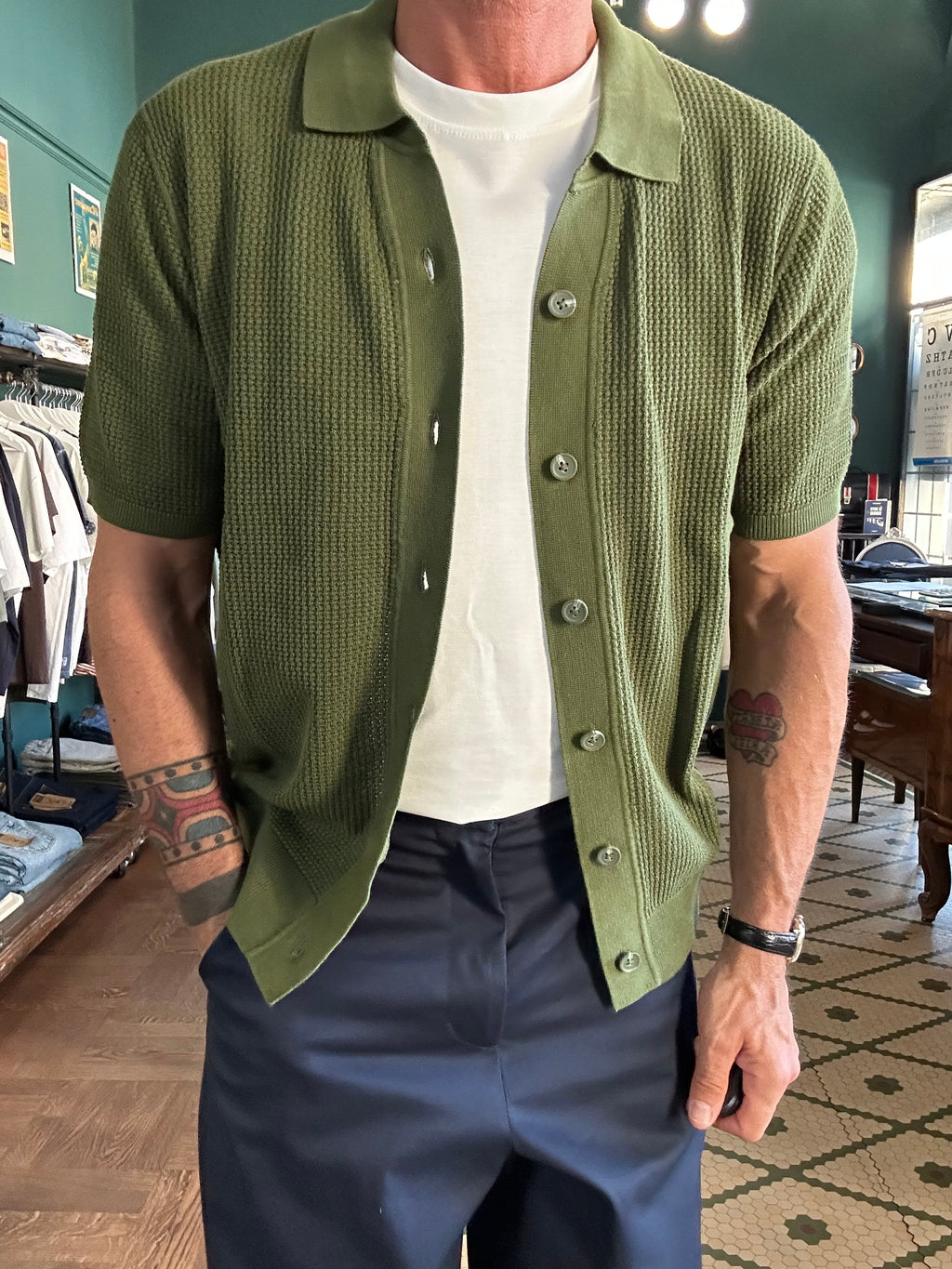 Polo camicia 100% cotone