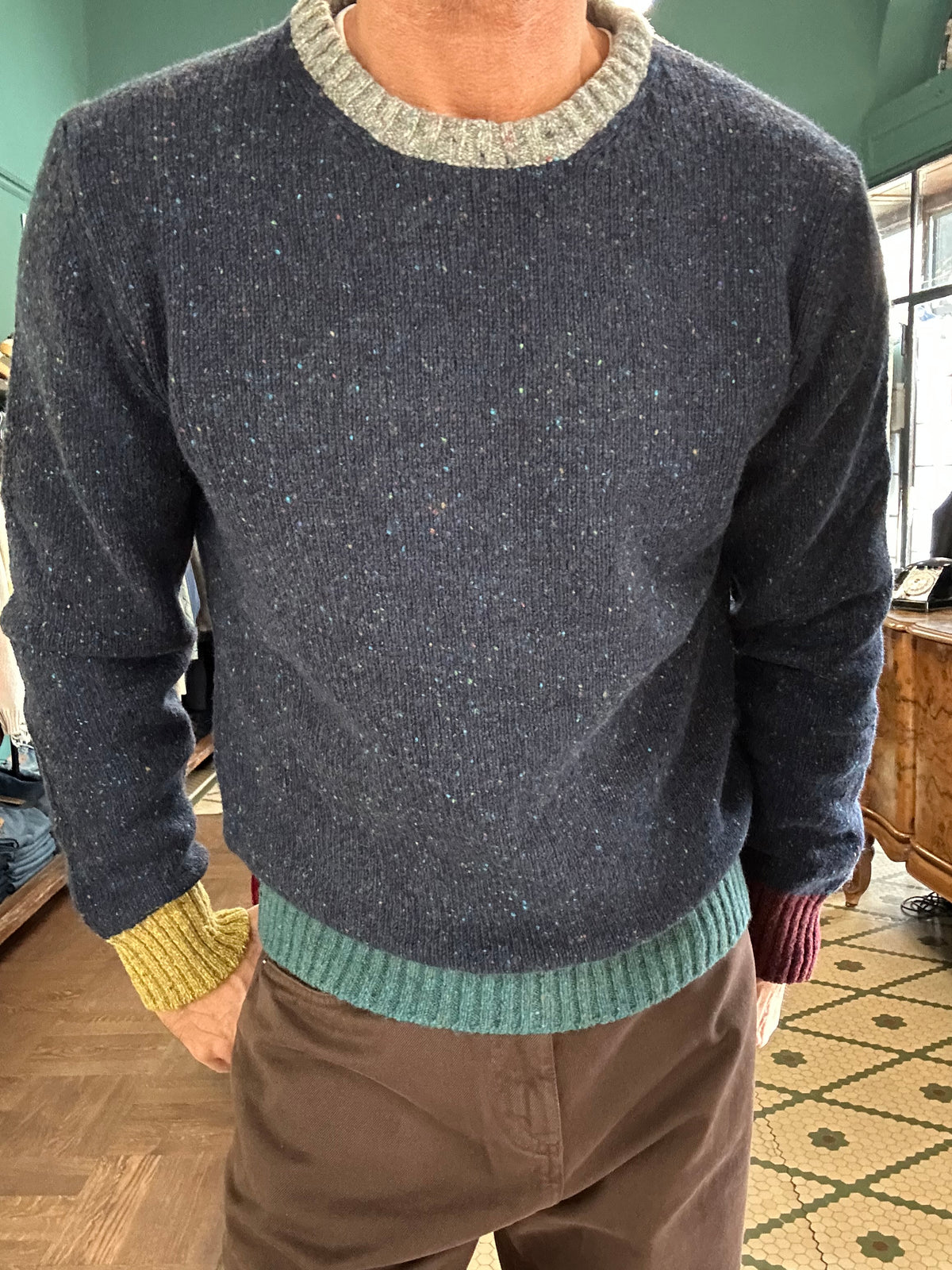 Maglione Koon in misto lana puntinata