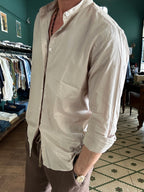 Camicia coreana in mussola di cotone