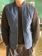 Gilet chesapeake’s double-face militare e in lana spigata