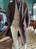 Cappotto doppiopetto con manica impermeabile