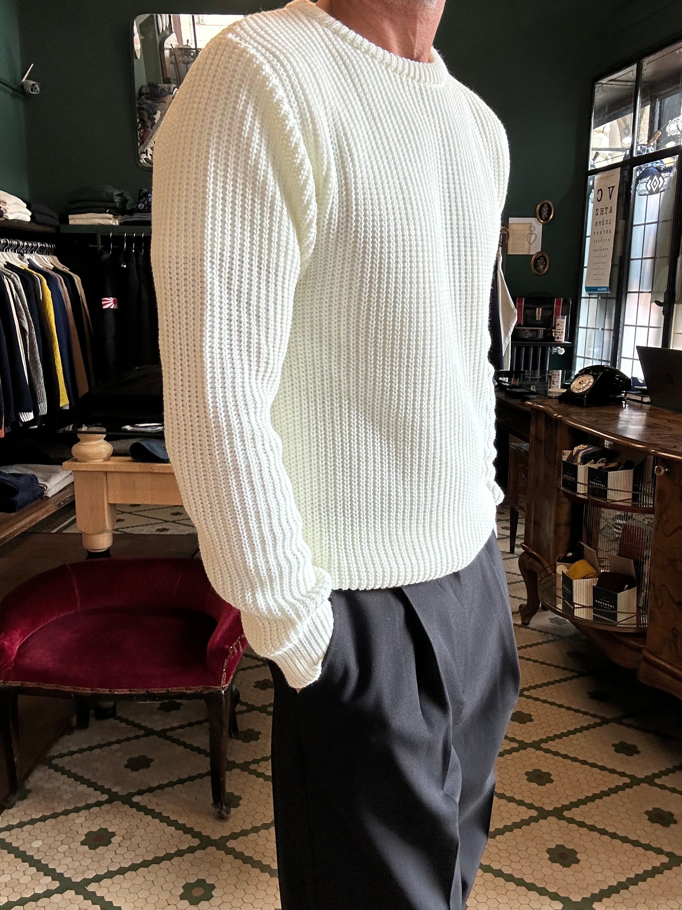 Maglione a coste inglesi