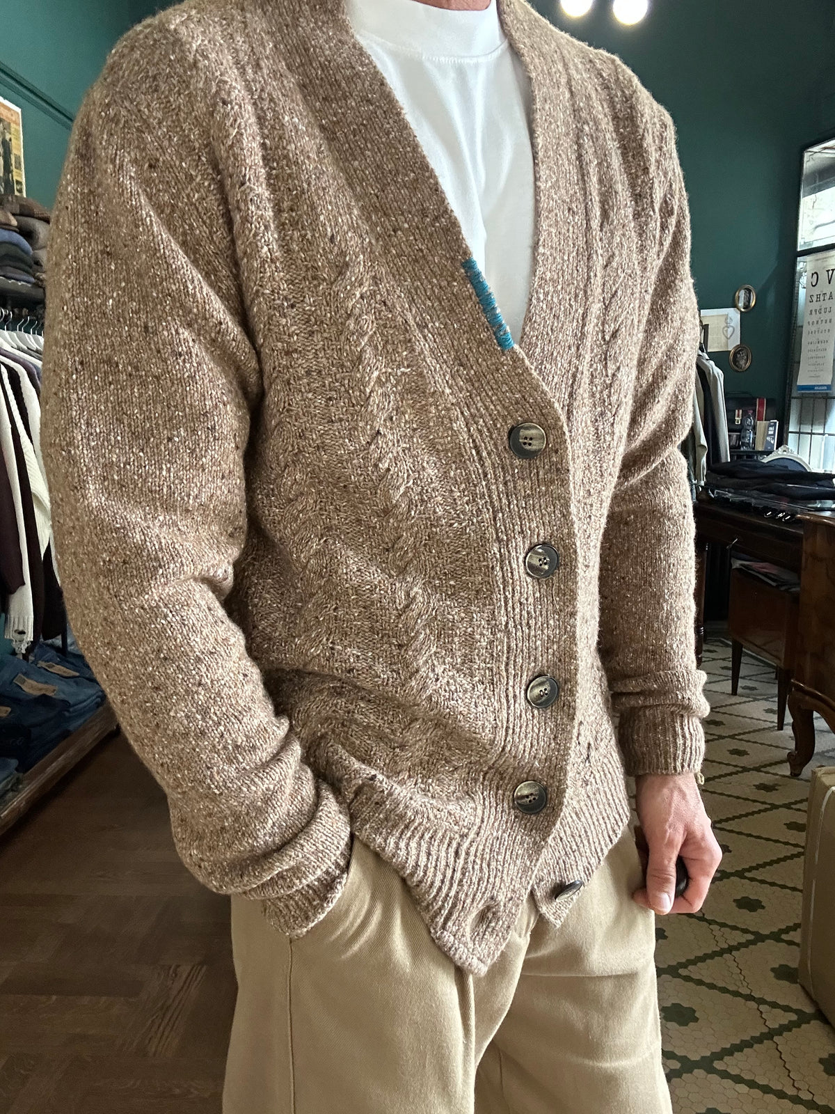 Cardigan bottonato Koon misto lana
