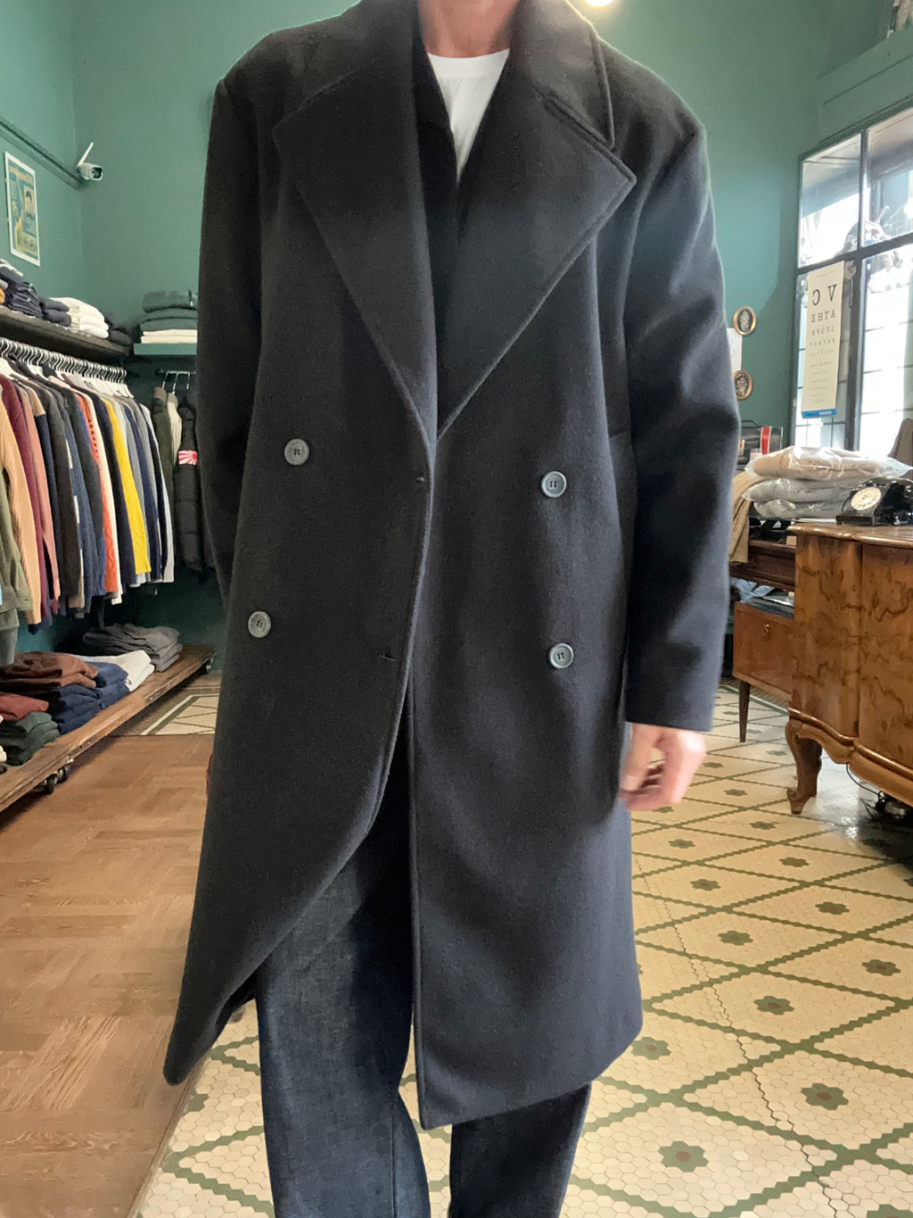 Cappotto doppiopetto oversize