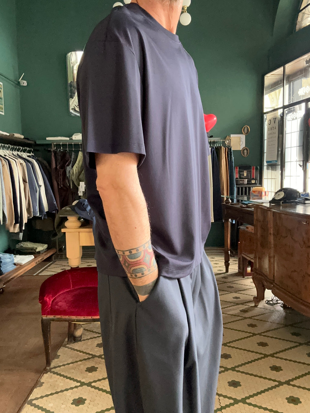 T-shirt oversize cropped fit