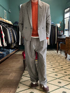 Pantalone con pence over size