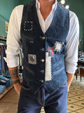 Gilet in fustagno con patch Garry’s Earth