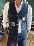 Gilet in fustagno con patch Garry’s Earth