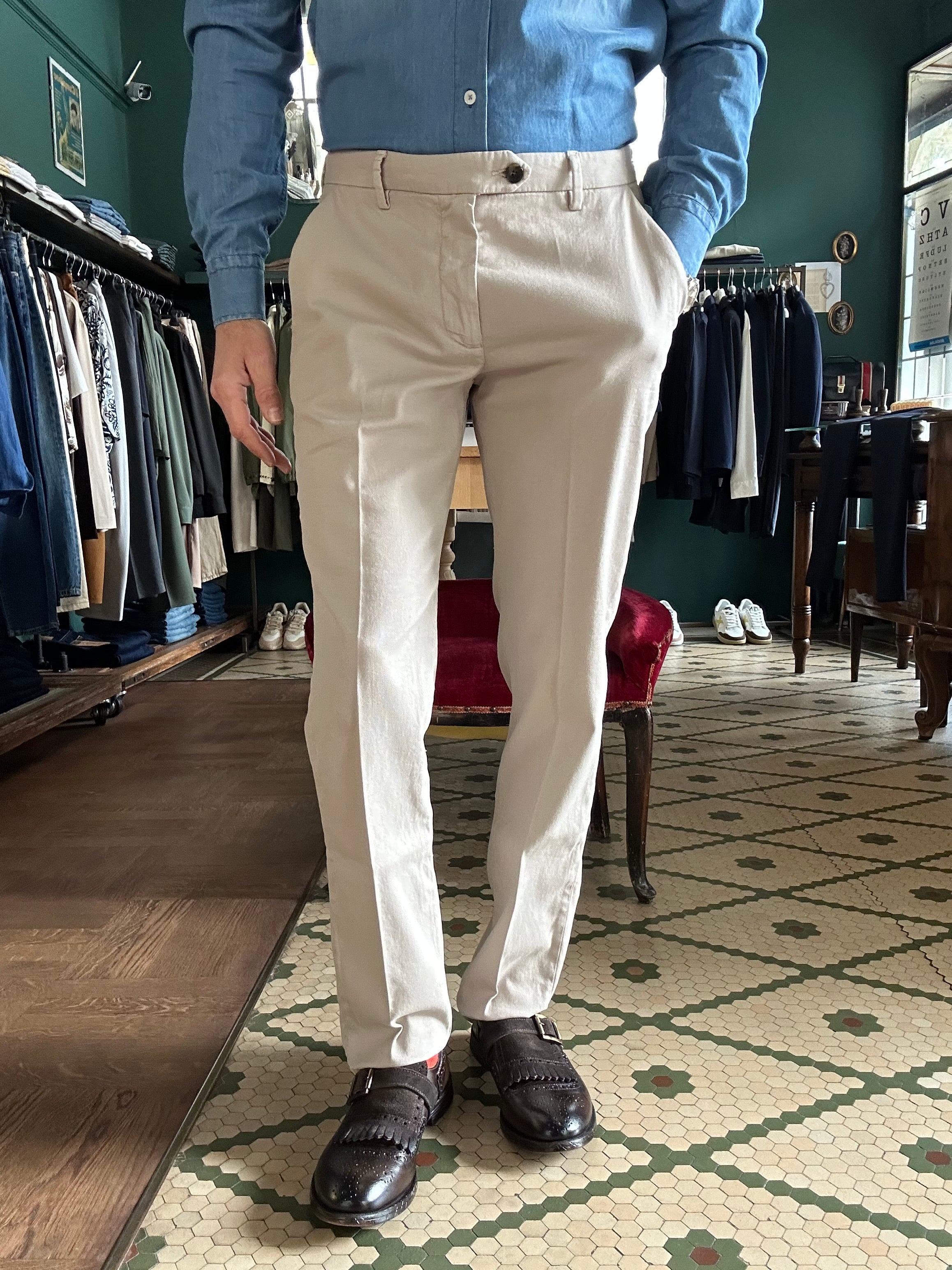 Pantaloni world cotone operato