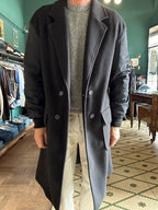 Cappotto doppiopetto con manica impermeabile