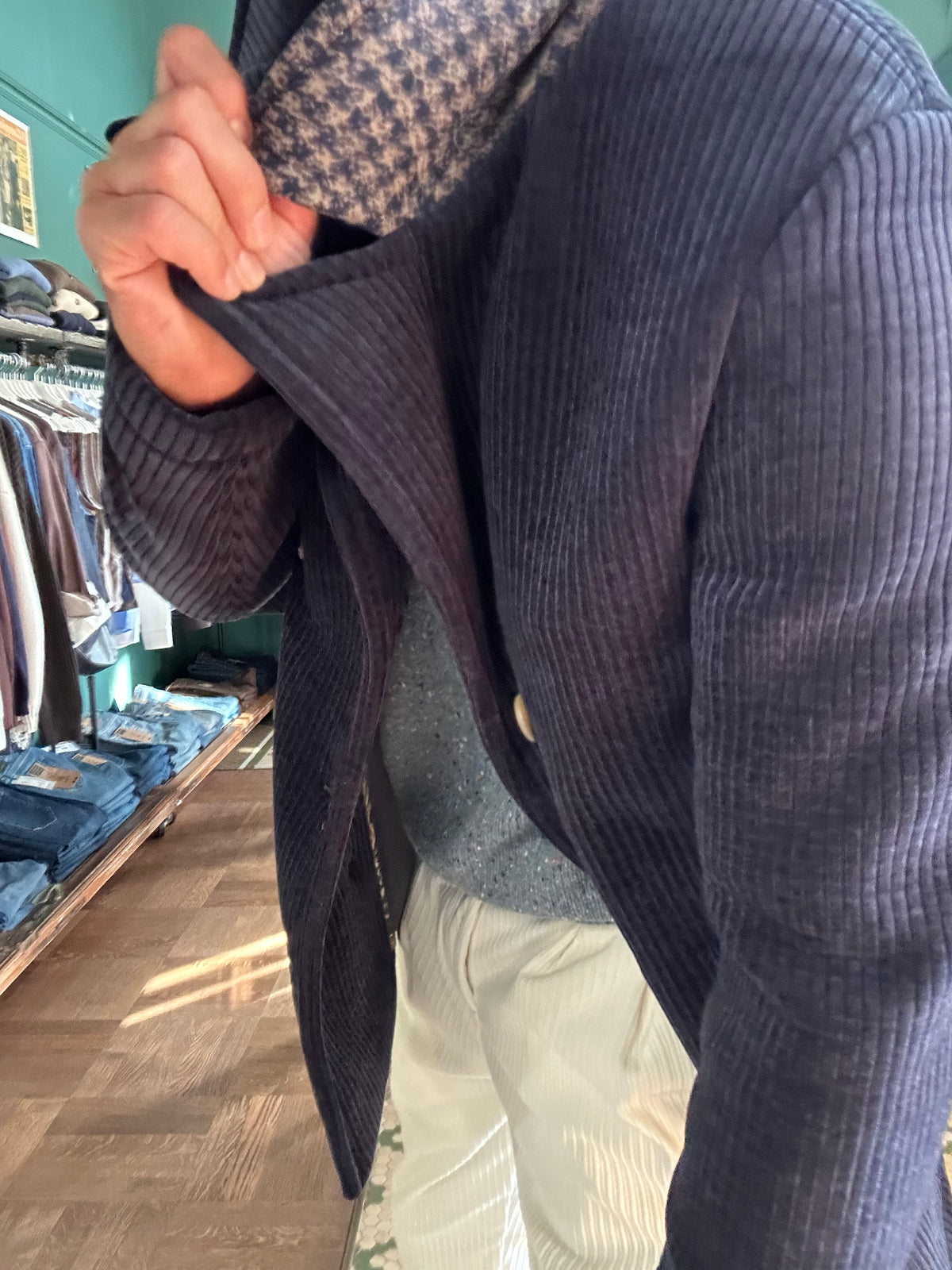 Peacoat in velluto Koon
