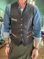 Gilet garry’s earth in panno