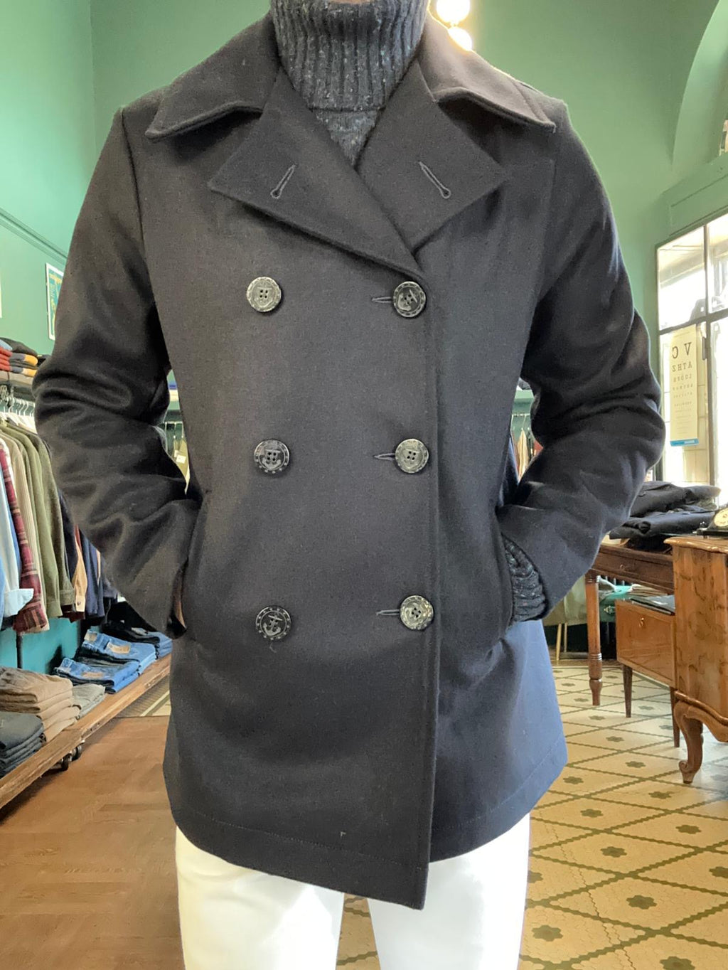 Peacoat chesapeake’s in lana blu